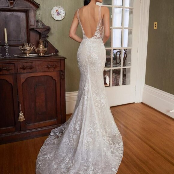 L'Amour by Calla Blanche Shae LA23240 Wedding Gown Size 12 NEW - Picture 3 of 3